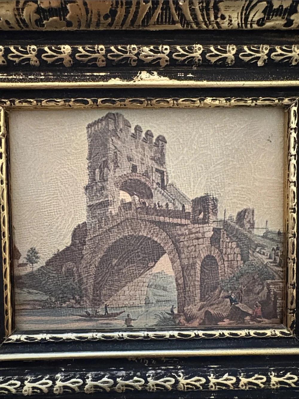 VINTAGE➕MCM Windsor Art Roman Ruins Triptych Set Of 3